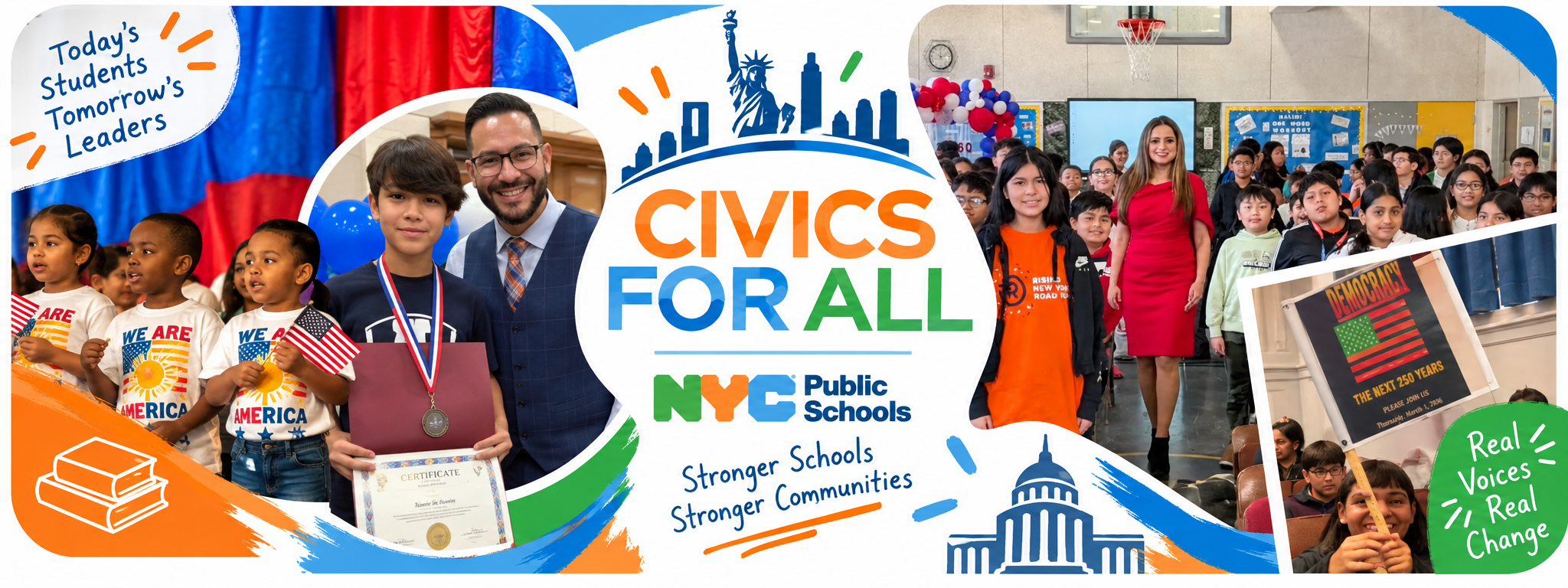 District 27 Civics for All banner