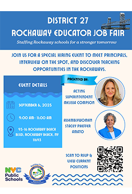 District 27 teacher recruitment flyer